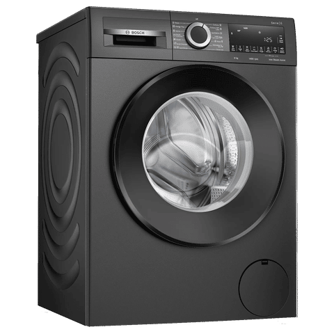 BOSCH 9 kg Fully Automatic Front Load Washing Machine (Series 6, WGA244ZTIN, Anti Wrinkle Feature, Black Grey)