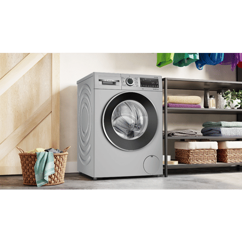 Bosch 10 kg 5 Star Fully Automatic Front Load Washing Machine (Series 6, WGA252ZSIN, Tumble Dry, Silver)