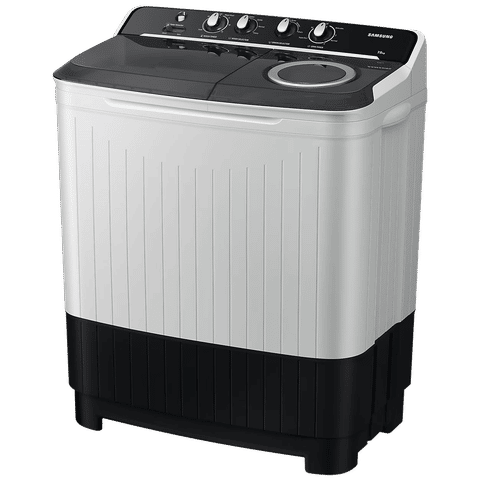 SAMSUNG 10.5 kg 5 Star Semi Automatic Washing Machine with Hexa Storm Pulsator (WT10C4260GG/TL, Light Gray)