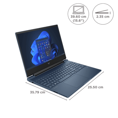 HP Victus 15-FA1402TX Intel Core i7 12th Gen Gaming Laptop (16GB, 1TB SSD, Windows 11 Home, 4GB Graphics, 15.6 inch 144 Hz Full HD IPS Display, NVIDIA GeForce RTX 3050A, MS Office 2021, Performance Blue, 2.29 KG)