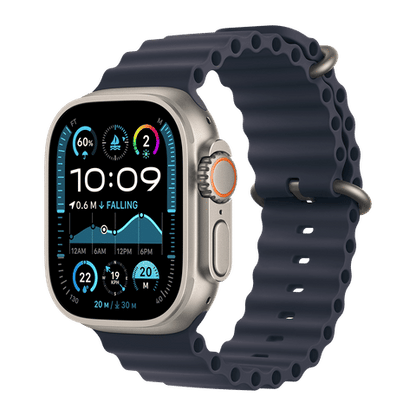 Apple Watch Ultra 2 GPS+Cellular with Ocean Band (49mm Retina LTPO2 OLED Display, Natural Titanium Case)