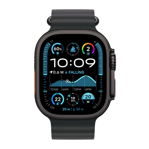 Apple Watch Ultra 2 GPS+Cellular with Ocean Band (49mm Retina LTPO2 OLED Display, Black Titanium Case)