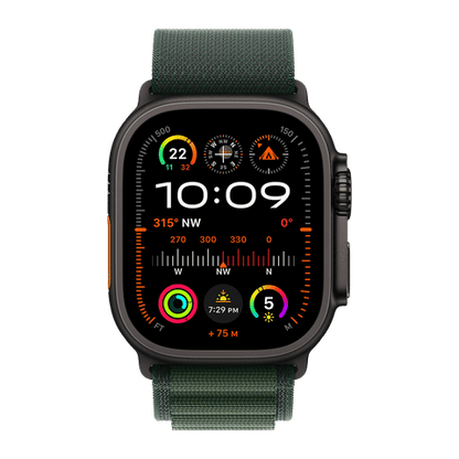 Apple Watch Ultra 2 GPS+Cellular with Alpine Loop - M (49mm Retina LTPO2 OLED Display, Black Titanium Case)