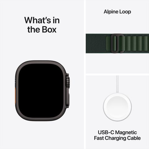 Apple Watch Ultra 2 GPS+Cellular with Alpine Loop - M (49mm Retina LTPO2 OLED Display, Black Titanium Case)