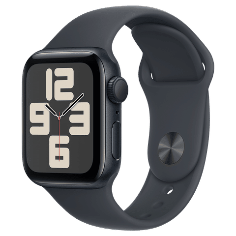 Apple Watch SE GPS with Midnight Sport Band - S/M (40mm Retina LTPO OLED Display, Midnight Aluminium Case)