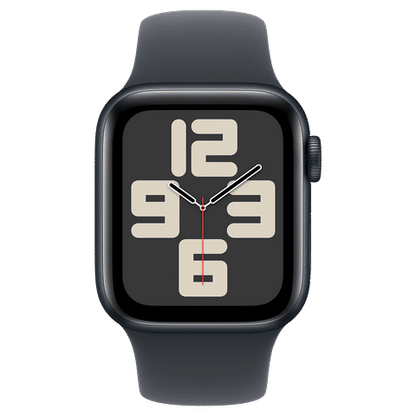 Apple Watch SE GPS with Midnight Sport Band - S/M (40mm Retina LTPO OLED Display, Midnight Aluminium Case)