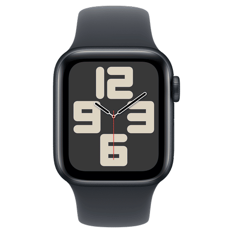 Apple Watch SE GPS with Midnight Sport Band - M/L (40mm Retina LTPO OLED Display, Midnight Aluminium Case)