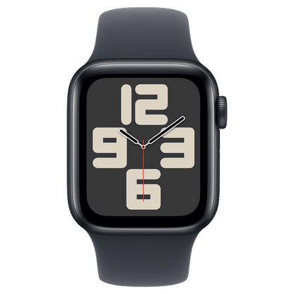 Apple Watch SE GPS with Midnight Sport Band - M/L (40mm Retina LTPO OLED Display, Midnight Aluminium Case)