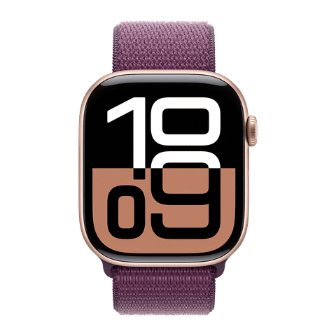 Apple Watch Series 10 GPS with Sport Loop (46mm Retina LTPO3 OLED Display, Rose Gold Aluminium Case)