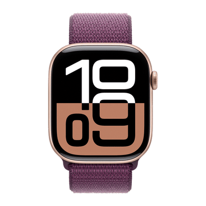 Apple Watch Series 10 GPS with Sport Loop (46mm Retina LTPO3 OLED Display, Rose Gold Aluminium Case)