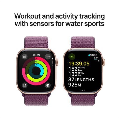 Apple Watch Series 10 GPS with Sport Loop (46mm Retina LTPO3 OLED Display, Rose Gold Aluminium Case)