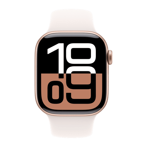 Apple Watch Series 10 GPS+Cellular with Sport Band - S/M (42mm Retina LTPO3 OLED Display, Rose Gold Aluminium Case)