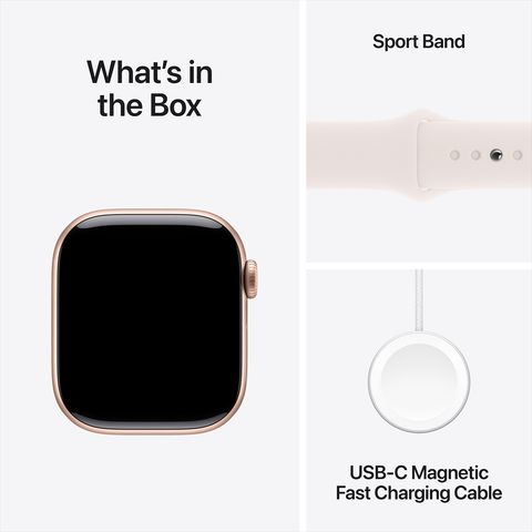 Apple Watch Series 10 GPS+Cellular with Sport Band - S/M (42mm Retina LTPO3 OLED Display, Rose Gold Aluminium Case)