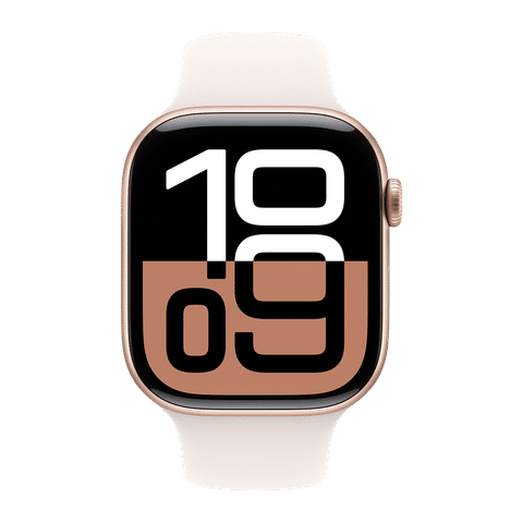 Apple Watch Series 10 GPS+Cellular with Sport Band - S/M (46mm Retina LTPO3 OLED Display, Rose Gold Aluminium Case)