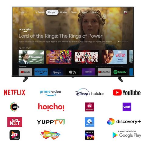 Hisense E6N 139 cm (55 inch) 4K Ultra HD LED Smart Google TV With 4K AI Upscaler (2024 Model)