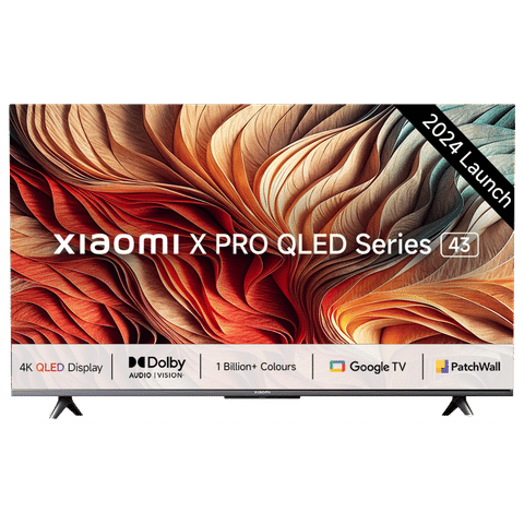 Xiaomi X Pro 108 cm (43 inch) QLED 4K Ultra HD Google TV with Dolby Vision & Dolby Atmos (2024 model)