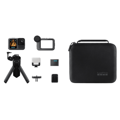 GoPro Hero13 Black Bundle 5.3K and 27.6MP 240 FPS Waterproof Sports Action Camera with Rechargeable Battery Pack (Black)