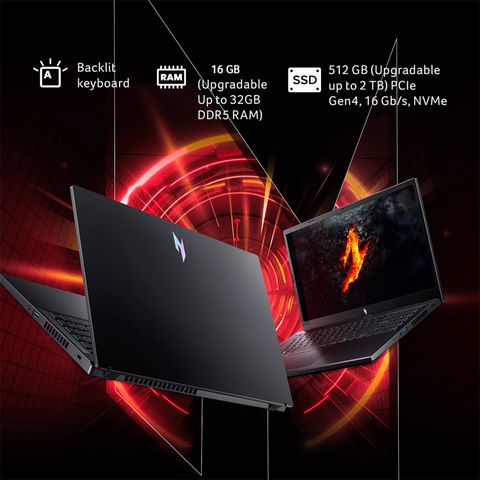 acer NITRO V 15 AMD Ryzen 7 Gaming Laptop (16GB, 512GB SSD, Windows 11 Home, 6GB Graphics, 15.6 inch 144 Hz Full HD Display, NVIDIA GeForce RTX 4050, MS Office 365, Obsidian Black, 2.1 KG)