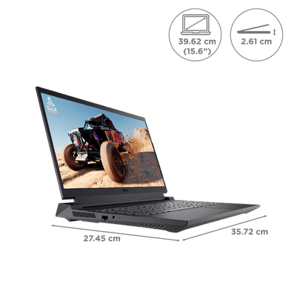 DELL G15 5530 Intel Core i5 13th Gen Gaming Laptop (8GB, 512GB SSD, Windows 11 Home, 6GB Graphics, 15.6 inch 120 Hz Full HD Display, NVIDIA GeForce RTX 3050, MS Office, Dark Shadow Gray, 2.81 KG)