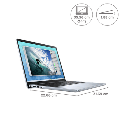 DELL Inspiron 14 5440 Intel Core i5 13th Gen Thin & Light Laptop (16GB, 512GB SSD, Windows 11, 14 inch FHD Plus IPS Display, MS Office 2021, Ice Blue, 1.56 KG)