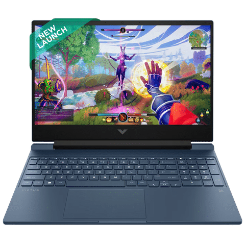 HP Victus Intel Core i5 13th Gen Gaming Laptop (16GB, 512TB SSD, Windows 11 Home, 4GB Graphics, 15.6 inch 144 Hz Full HD IPS Display, NVIDIA GeForce RTX 2050, Performance Blue, 2.29 KG)