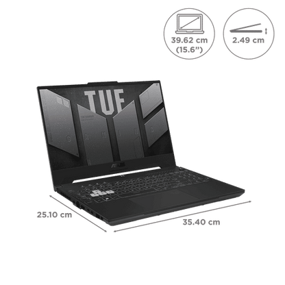 ASUS TUF Gaming A15 AMD Ryzen 7 Gaming Laptop (16GB, 512GB SSD, Windows 11 Home, 6GB Graphics, 15.6 inch 144 Hz Full HD Display, NVIDIA GeForce RTX 4050, Mecha Gray, 2.2 KG)