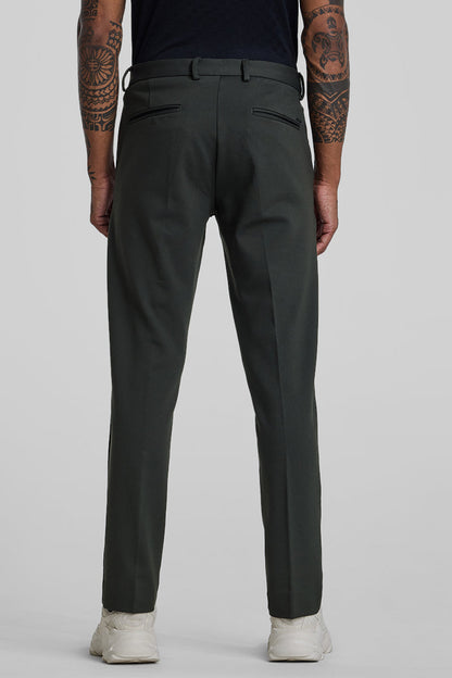 Dark Green Slim Fit Trousers