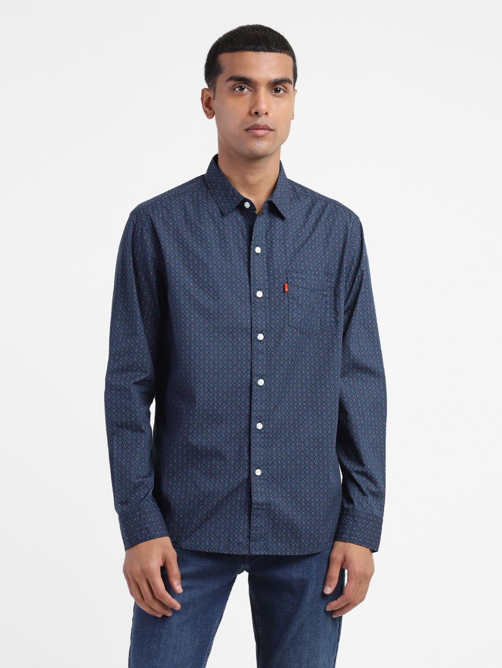 Men's All Over Print Slim Fit Shirt