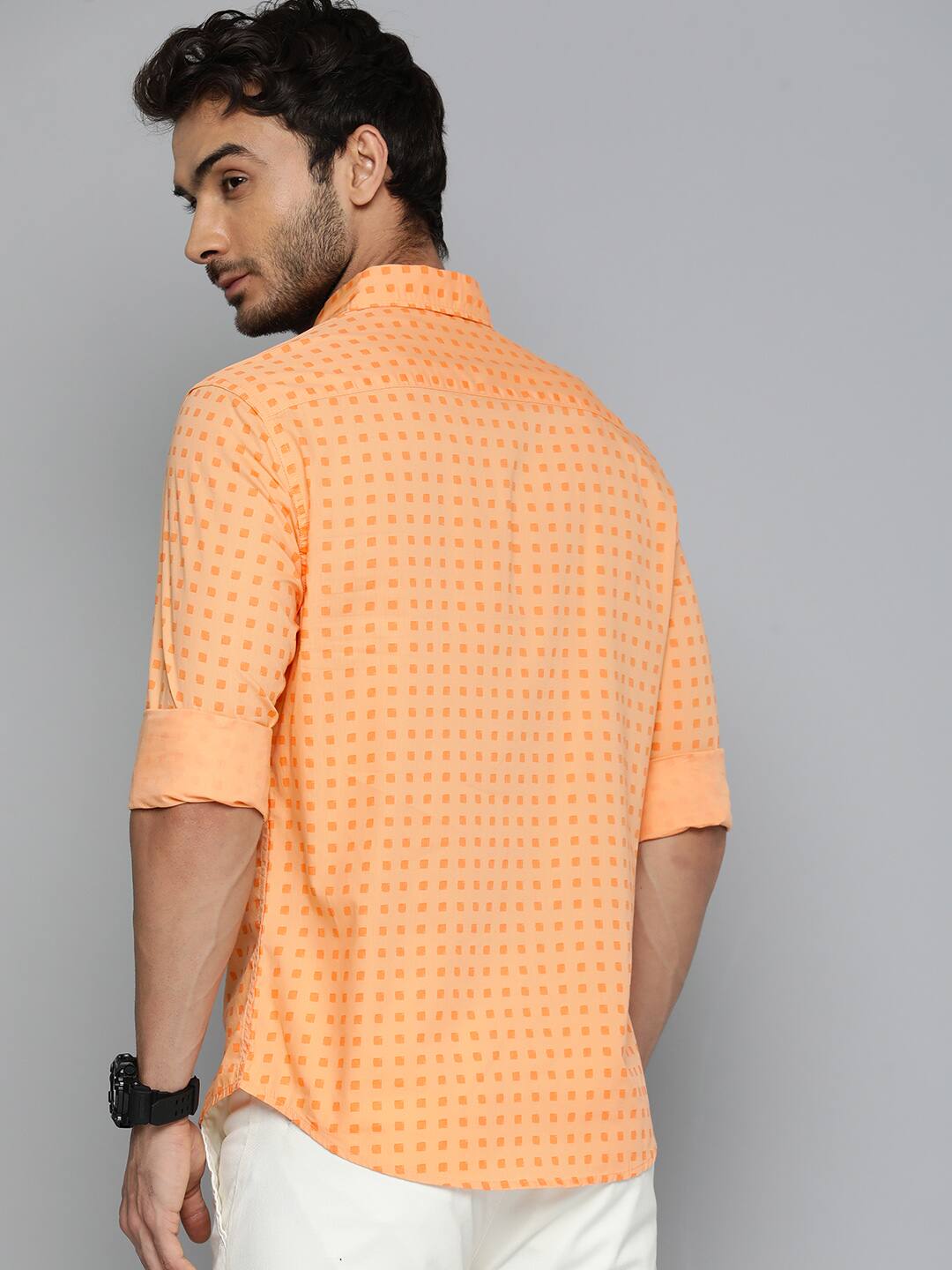 Men's All Over Printed Slim Fit Shirt