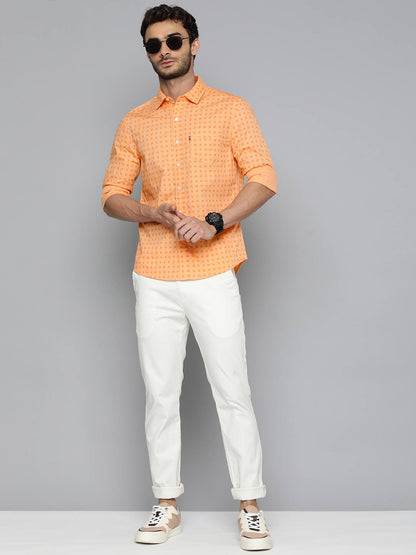 Men's All Over Printed Slim Fit Shirt