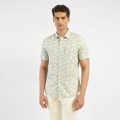 Men's All Over Printed Slim Fit Shirt