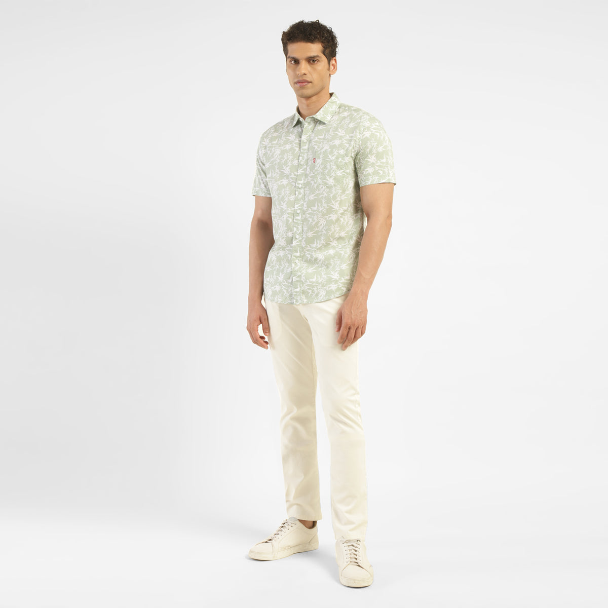 Men's All Over Printed Slim Fit Shirt