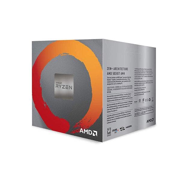 AMD Ryzen 5 3400G APU 3rd Generation Processor ( 4.2 GHz / 4 Cores / 8 Threads )