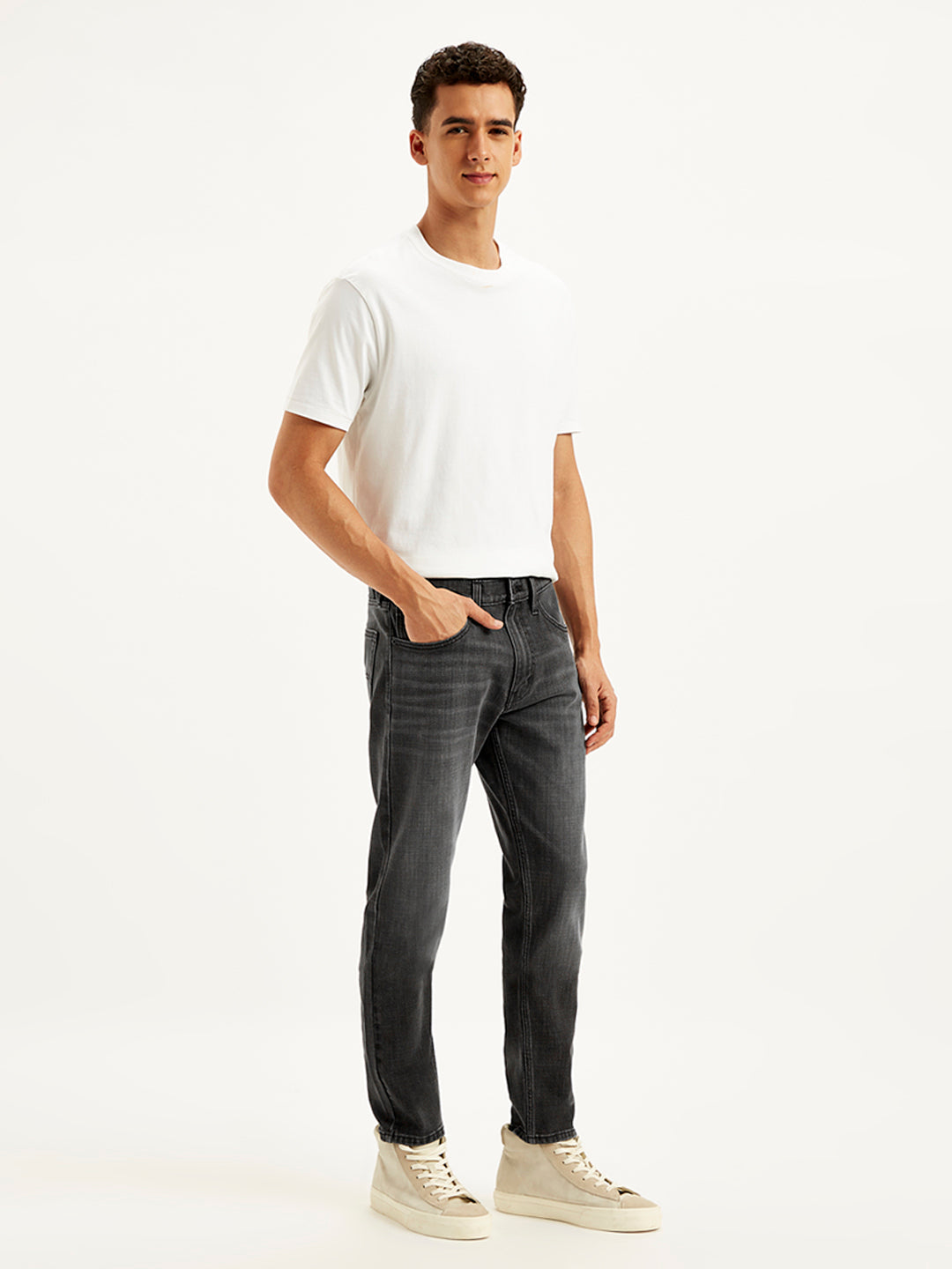 Men's 512 Slim Tapered Fit Charcoal Grey Jeans