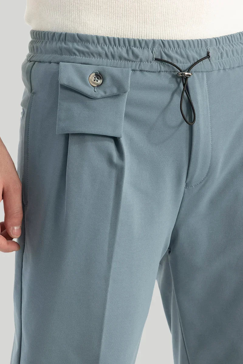 Blue Relaxed Fit Trousers