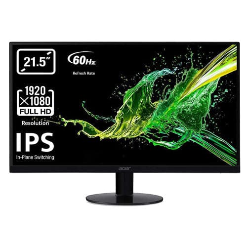 ACER SA220Q 22 Inch FHD 75Hz IPS Panel AMD FreeSync Gaming Monitor