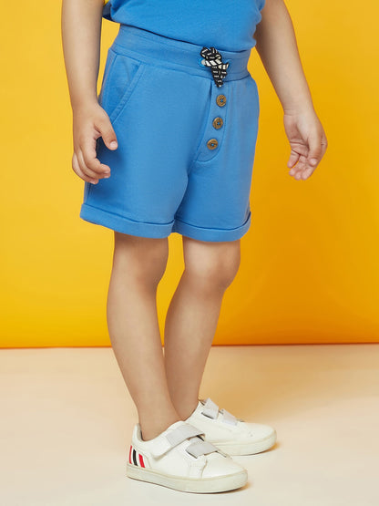 Cotton Terry Shorts For Boys