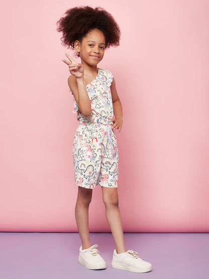 Kid Girl Pony Print Dress