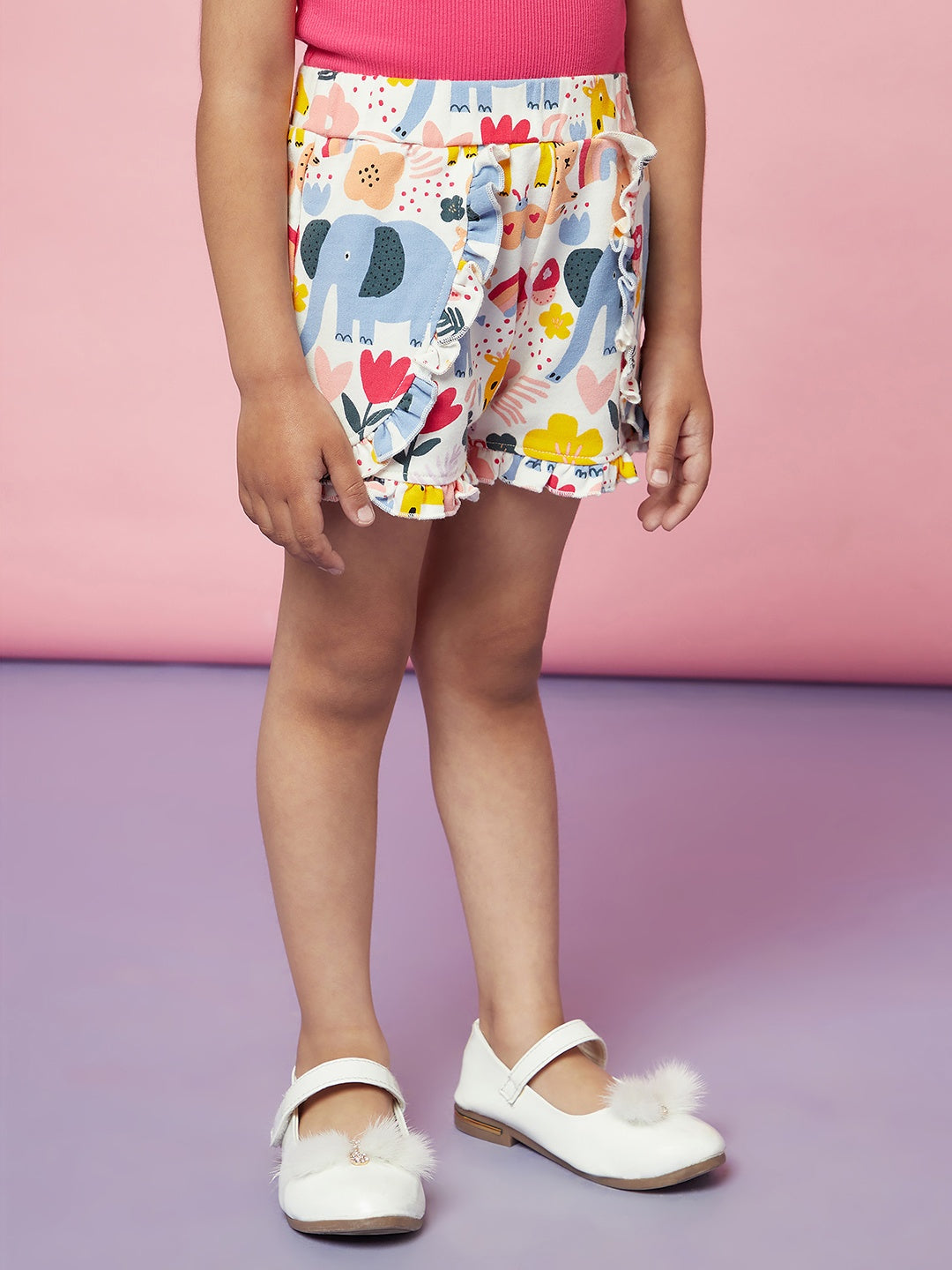 Floral Mania Cute Shorts For Girls