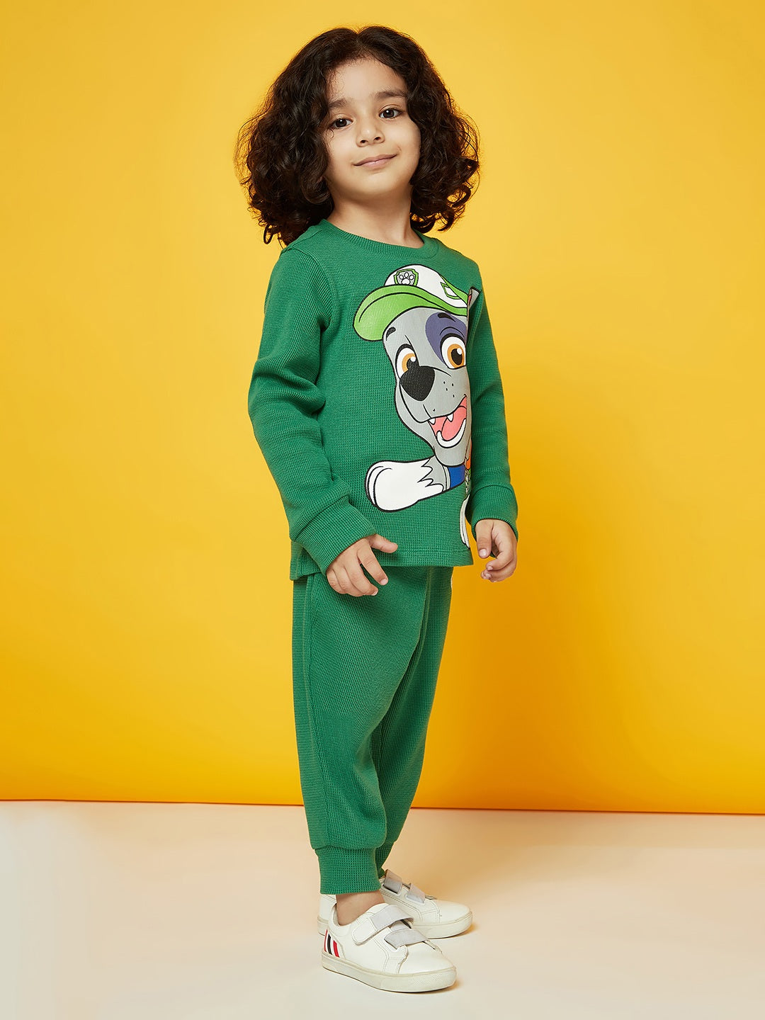 Boys Cotton Green Paw Patrol Night Wear Set