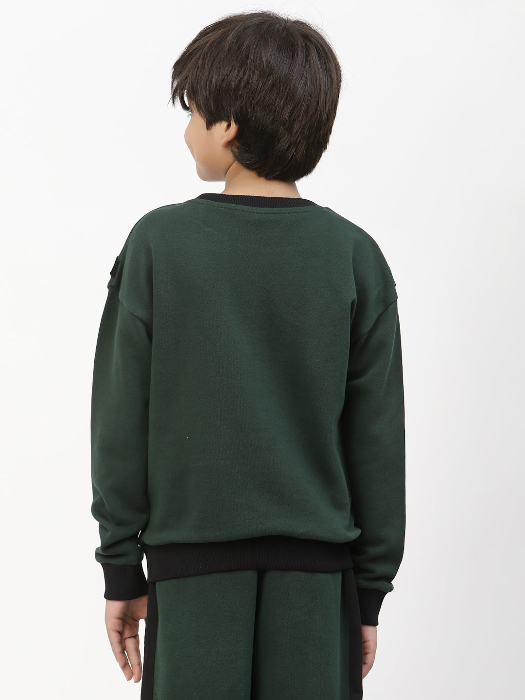 Boys Winter Sweatshirt-Dark Green