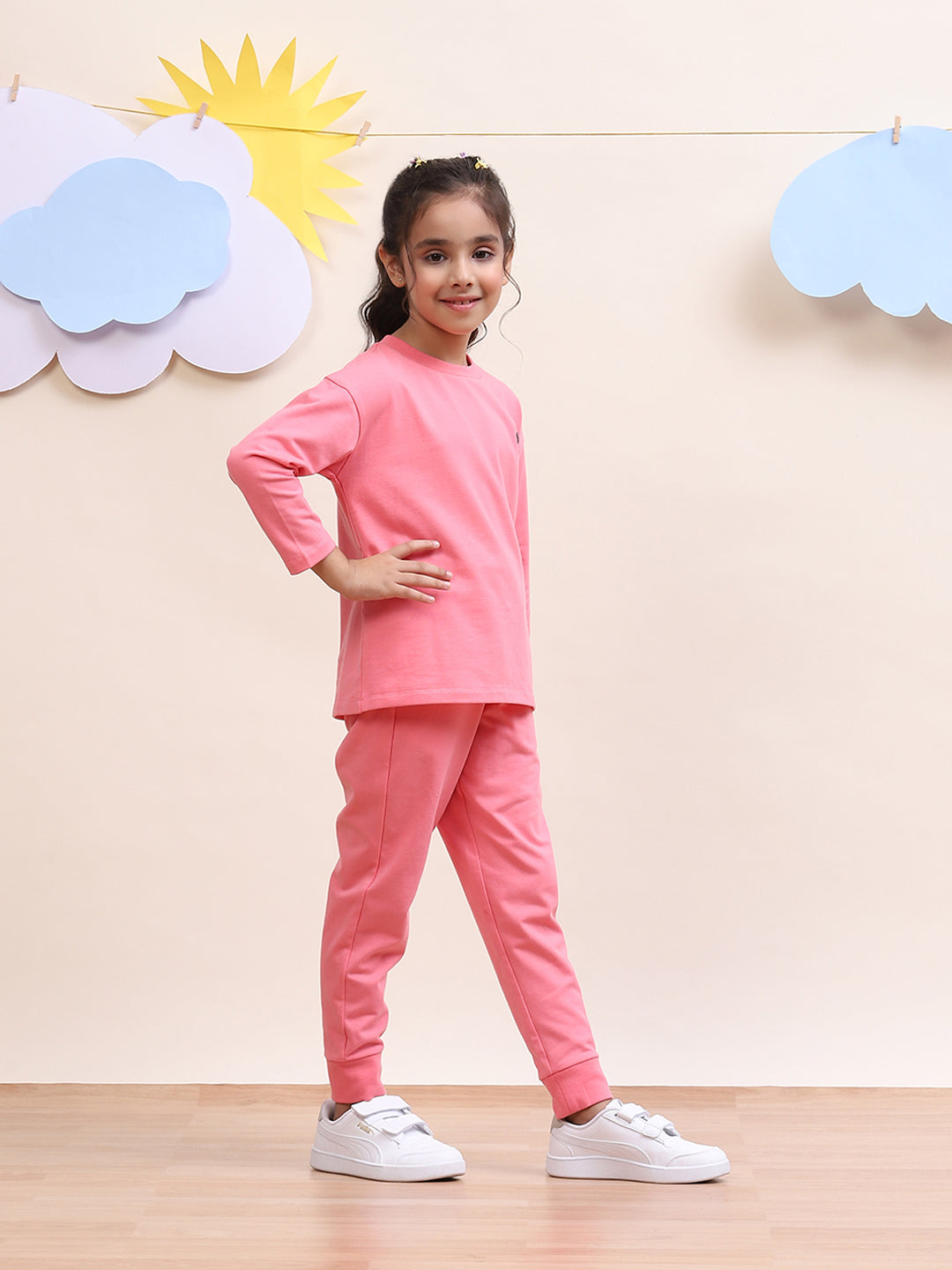 Unisex Pink Co-Ord Set for Kids