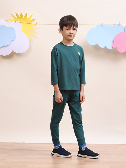 Unisex Olive Co-Ord Set for Kids