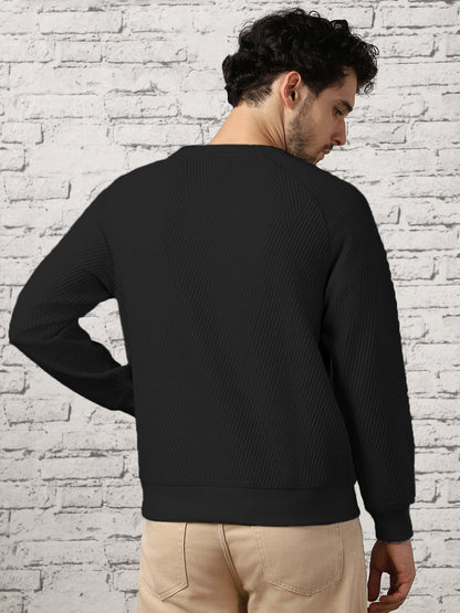 Raglan Quilted Sweatshirt