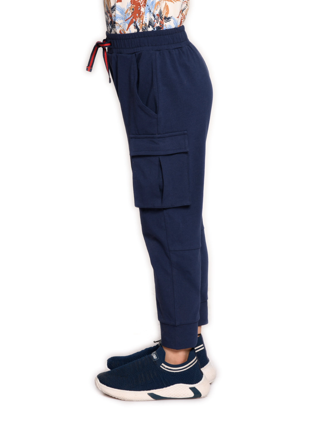 Navy Pocket Stretched Jogger for Boys