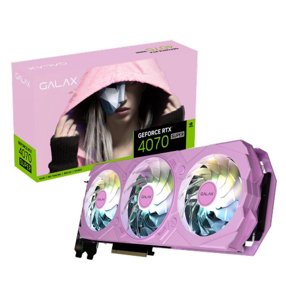 GALAX GeForce RTX 4070 Super EX Gamer Pink (1-Click OC) 12GB Nvidia Graphic Card