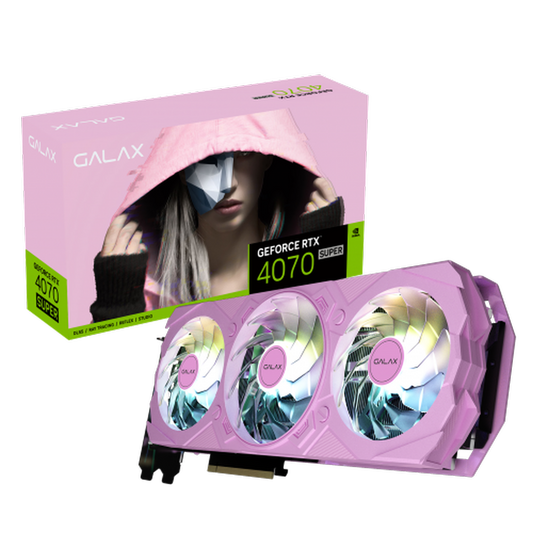 GALAX GeForce RTX 4070 Super EX Gamer Pink (1-Click OC) 12GB Nvidia Graphic Card