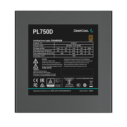 DEEPCOOL PL750D 750W 80+ Bronze ATX 3.0 Non Modular Power Supply