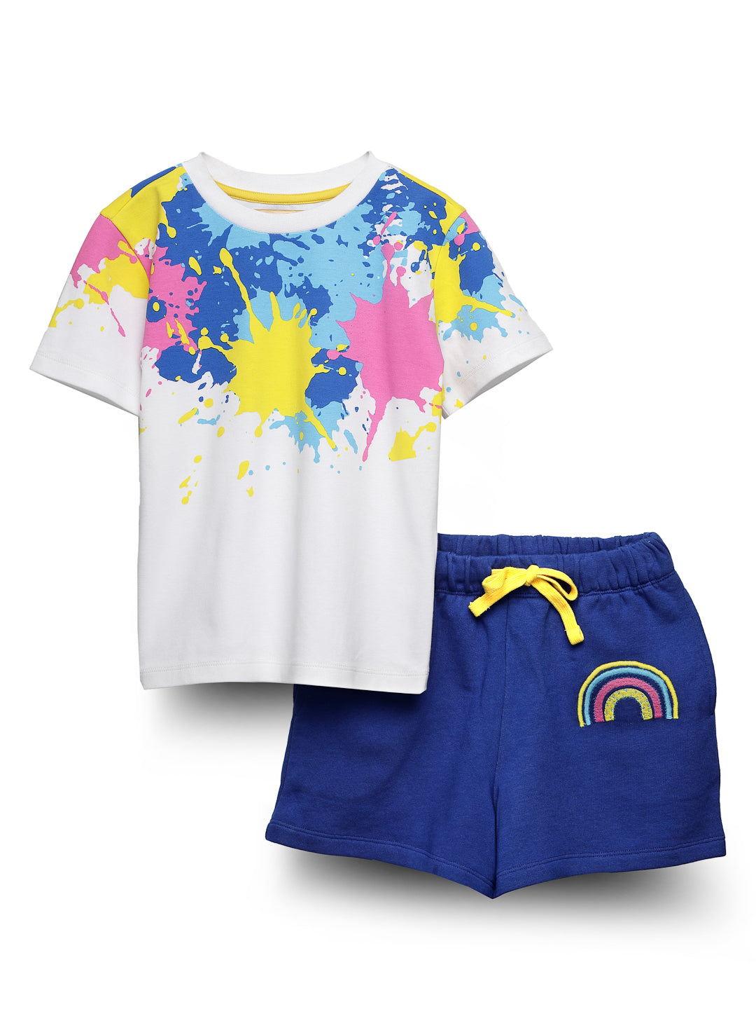 color splash fancy printed girls set