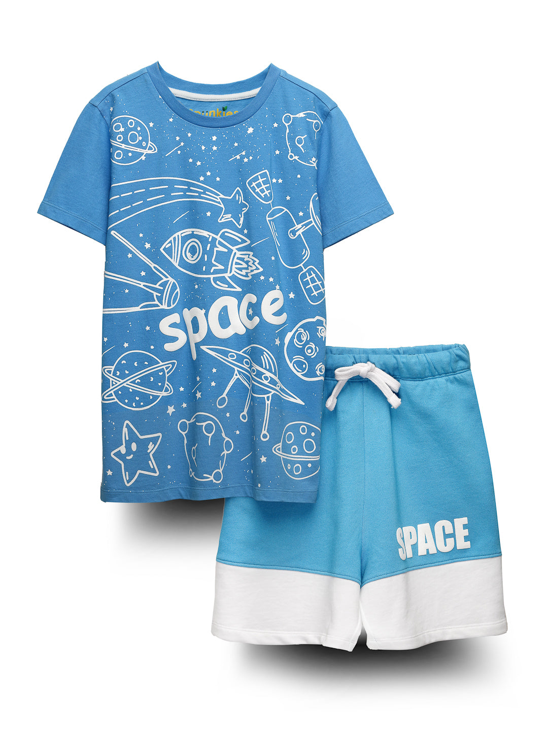 Boys funky space-printed sets